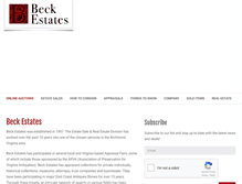 Tablet Screenshot of beckestates.com